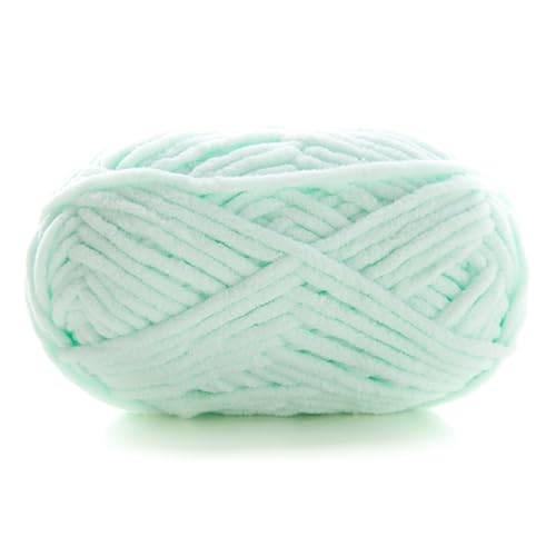 Chunky Yarn 60m 50g 3.5mm Dicke Wolle Zum Häkeln Handstricken Garn Flauschige Häkelwolle Für Schal Decke Schlauchgarn Plüschwolle Handstrickwolle Taschen Fluffy Wool Blanket Armstrickwolle (23) von ChongKuan