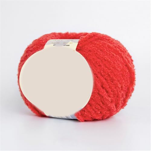 Chunky Yarn 75m 50g 6mm Dicke Wolle Zum Häkeln Handstricken Garn Flauschige Häkelwolle Für Schal Decke Schlauchgarn Plüschwolle Handstrickwolle Taschen Fluffy Wool Blanket Armstrickwolle (52) von ChongKuan