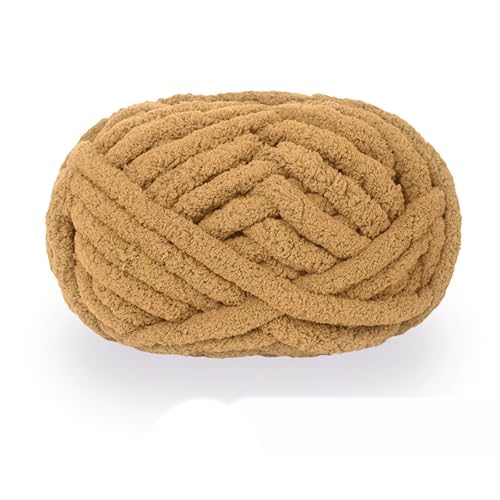 Dicke Wolle 25,6m 226g 2cm Chunky Yarn Zum Häkeln Handstricken Garn Flauschige Häkelwolle Für Schal Decke Schlauchgarn Plüschwolle Handstrickwolle Taschen Fluffy Wool Blanket Armstrickwolle (27) von ChongKuan