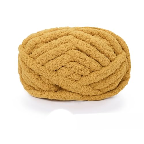 Dicke Wolle 25,6m 226g 2cm Chunky Yarn Zum Häkeln Handstricken Garn Flauschige Häkelwolle Für Schal Decke Schlauchgarn Plüschwolle Handstrickwolle Taschen Fluffy Wool Blanket Armstrickwolle (7) von ChongKuan