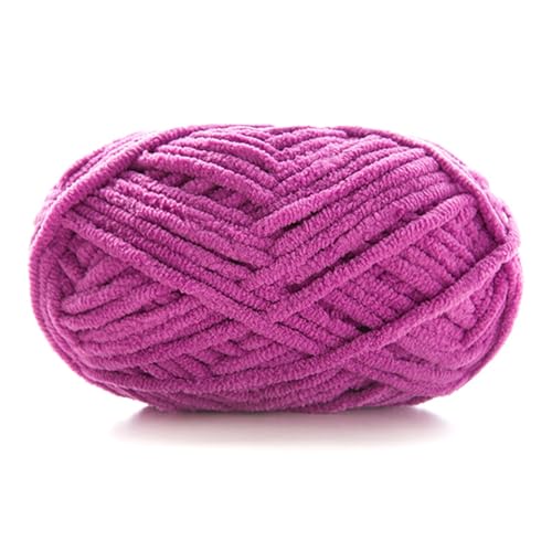 Dicke Wolle 60m 50g 3.5mm Chunky Yarn Zum Häkeln Handstricken Garn Flauschige Häkelwolle Für Schal Decke Schlauchgarn Plüschwolle Handstrickwolle Taschen Fluffy Wool Blanket Armstrickwolle (18) von ChongKuan