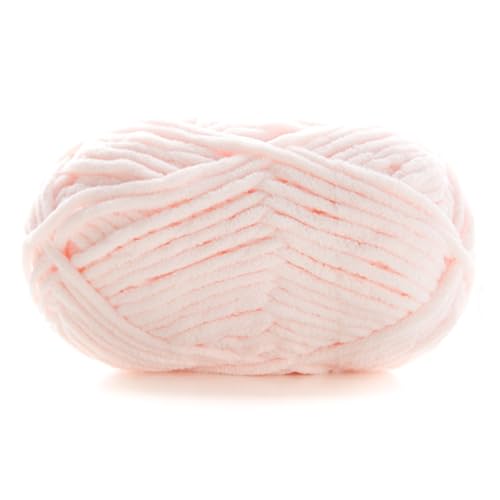 Dicke Wolle 60m 50g 3.5mm Chunky Yarn Zum Häkeln Handstricken Garn Flauschige Häkelwolle Für Schal Decke Schlauchgarn Plüschwolle Handstrickwolle Taschen Fluffy Wool Blanket Armstrickwolle (2) von ChongKuan