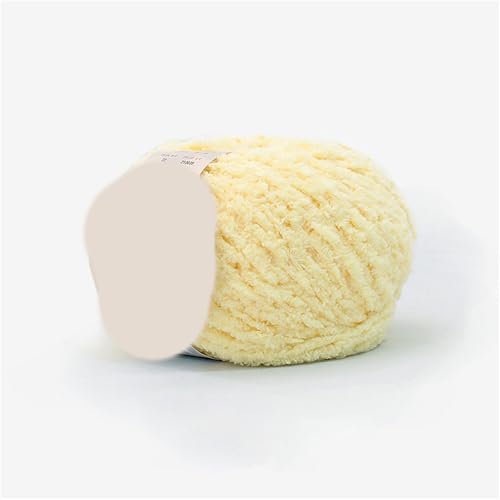 Dicke Wolle 75m 50g 6mm Chunky Yarn Zum Häkeln Handstricken Garn Flauschige Häkelwolle Für Schal Decke Schlauchgarn Plüschwolle Handstrickwolle Taschen Fluffy Wool Blanket Armstrickwolle (23) von ChongKuan