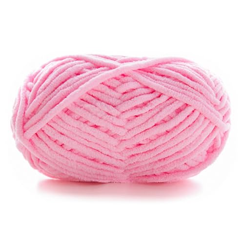 Dicke Wolle Zum Häkeln 60m 50g 3.5mm Chunky Yarn Handstricken Garn Flauschige Häkelwolle Für Schal Decke Schlauchgarn Plüschwolle Handstrickwolle Taschen Fluffy Wool Blanket Armstrickwolle (15) von ChongKuan