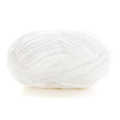 Dicke Wolle Zum Häkeln 60m 50g 3.5mm Chunky Yarn Handstricken Garn Flauschige Häkelwolle Für Schal Decke Schlauchgarn Plüschwolle Handstrickwolle Taschen Fluffy Wool Blanket Armstrickwolle (41) von ChongKuan