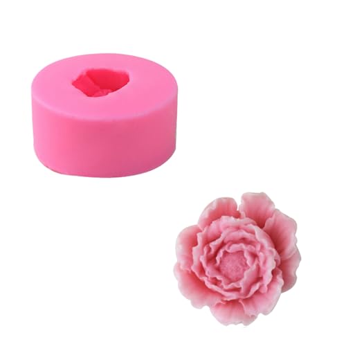 Silikonform Blume Silikonformen Blumen Gießformen Gießform 3d Silikon Blumem Groß Kerze Formen Blüten Blüte Blumensilikonform Set Silikongießform Kerzen Kerzenform Blumenformen (Pfingstrose) von ChongKuan