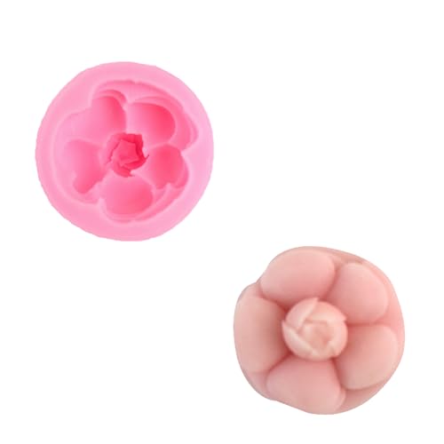 Silikonform Blumen Blume Silikonformen Gießformen Gießform 3d Silikon Blumem Groß Kerze Formen Blüten Blüte Blumensilikonform Set Silikongießform Kerzen Kerzenform Blumenformen (Kamelie) von ChongKuan