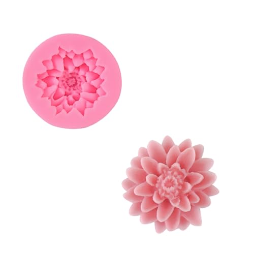 Silikonform Blumen Blume Silikonformen Gießformen Gießform 3d Silikon Blumem Groß Kerze Formen Blüten Blüte Blumensilikonform Set Silikongießform Kerzen Kerzenform Blumenformen (Lotus A) von ChongKuan
