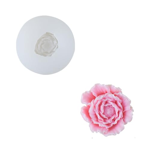 Silikonform Blumen Blume Silikonformen Gießformen Gießform 3d Silikon Blumem Groß Kerze Formen Blüten Blüte Blumensilikonform Set Silikongießform Kerzen Kerzenform Blumenformen (Pfingstrose) von ChongKuan