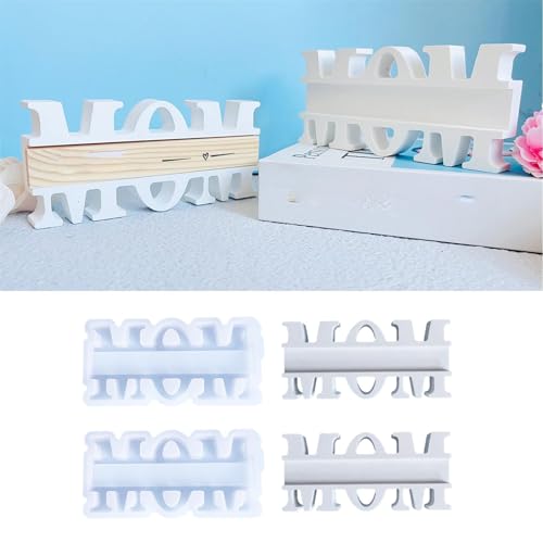 Silikonform Mama Silikonformen Gießformen Muttertag Gießform Silikon Zum Letter Silicone Mold Geburtstag Buchstaben Liebe Gipsformen Gießen Geburtstagsthema Set Kerzenhalter (3) von ChongKuan