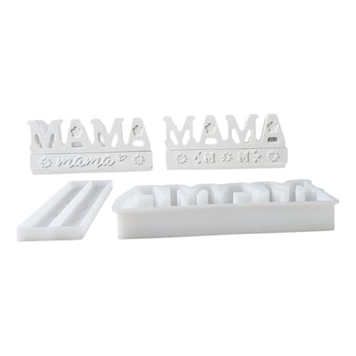 Silikonform Mama Silikonformen Gießformen Muttertag Gießform Silikon Zum Letter Silicone Mold Geburtstag Buchstaben Liebe Gipsformen Gießen Geburtstagsthema Set Kerzenhalter (6) von ChongKuan