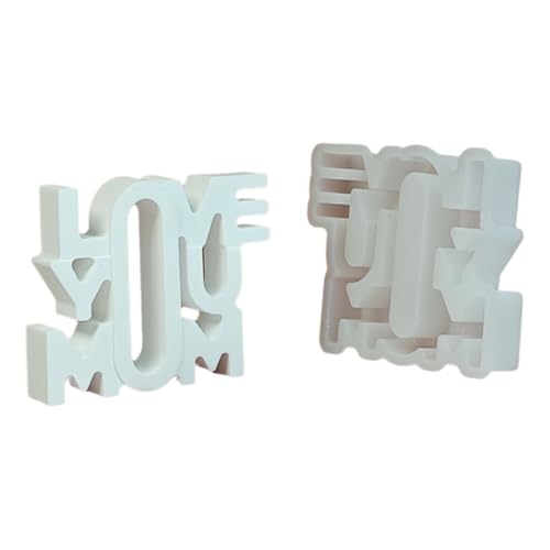 Silikonform Muttertag Mama Silikonformen Gießformen Gießform Silikon Zum Letter Silicone Mold Geburtstag Buchstaben Liebe Gipsformen Gießen Geburtstagsthema Set Kerzenhalter (7) von ChongKuan