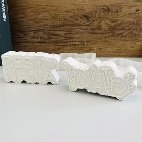 Silikonformen Gießformen Muttertag Silikonform Mama Gießform Silikon Zum Letter Silicone Mold Geburtstag Buchstaben Liebe Gipsformen Gießen Geburtstagsthema Set Kerzenhalter (4) von ChongKuan