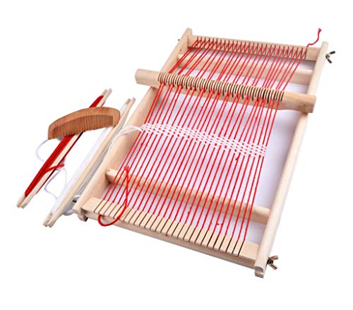 Chonor Webrahmen aus Holz für Kinder, 40 x 25 cm Komplette Schul-Webrahmen Multi-Prozess Holzwebstuhl Bastelspielzeugset für Anfänger Chonor Webrahmen aus Holz für Kinder, 40 x 25 cm Komplette Schul-Webrahmen Multi-Prozess Holzwebstuhl Bastelspielzeugset für Anfänger von Chonor