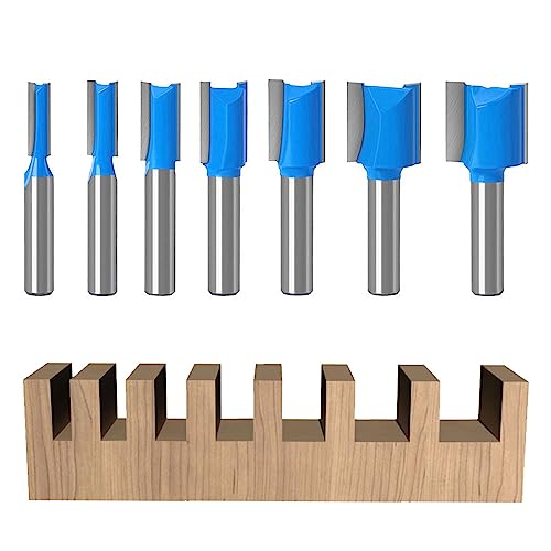 7 Stück Fräser für Oberfräse 8mm Schaft, Holz Nutfräser Set für Oberfräse, Zweischneidig Gerade Fräser, Mehrere Größen Fräser Set für Holzbearbeitung für Holz Fräser Schneiden Nutfräsen (7) 7 Stück Fräser für Oberfräse 8mm Schaft, Holz Nutfräser Set für Oberfräse, Zweischneidig Gerade Fräser, Mehrere Größen Fräser Set für Holzbearbeitung für Holz Fräser Schneiden Nutfräsen (7) von Choonjin