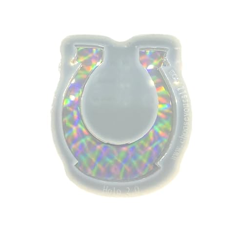 Hufeisen Silikonform Holo Effekt 5cm | Pferde Schlüsselanhänger | Holografisch | gießform für UV- und Epoxidharz deko von Chooseyours11
