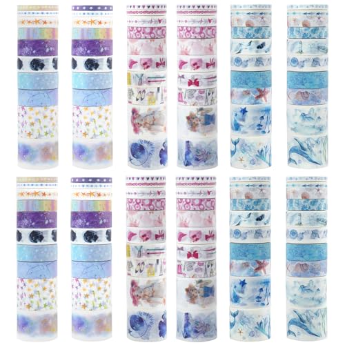 Chostky 120 Rollen Washi Tape Set, Washi Klebeband Dekoratives Washi-Tape Niedliche Goldfolie Blume Masking Tape, 4 Größe Dekoratives Klebeband für Scrapbooking Handwerk Fotoalbum Journaling Supplies Chostky 120 Rollen Washi Tape Set, Washi Klebeband Dekoratives Washi-Tape Niedliche Goldfolie Blume Masking Tape, 4 Größe Dekoratives Klebeband für Scrapbooking Handwerk Fotoalbum Journaling Supplies von Chostky