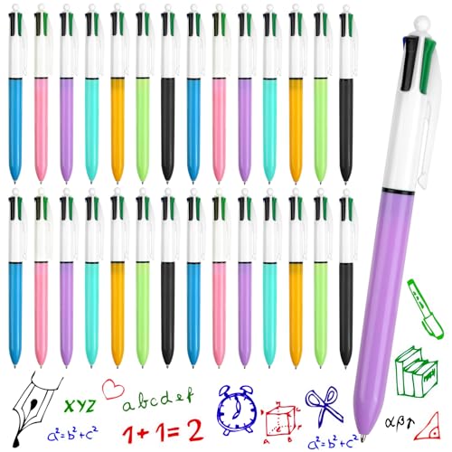 Chostky 28Pcs Multicolor Stifte, 4-in-1 einziehbare Kugelschreiber Barrel Ball Point Pen 4 Farben 0,5mm Tinte Stifte f¨¹r B¨¹ro Schule Zubeh?r Studenten Kinder Geschenk Chostky 28Pcs Multicolor Stifte, 4-in-1 einziehbare Kugelschreiber Barrel Ball Point Pen 4 Farben 0,5mm Tinte Stifte f¨¹r B¨¹ro Schule Zubeh?r Studenten Kinder Geschenk von Chostky
