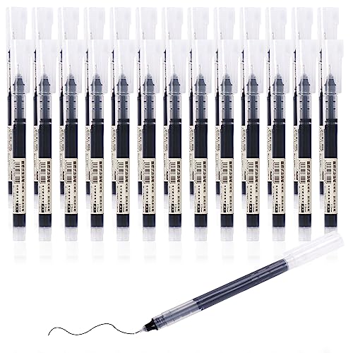 Chostky Rollerball-Stifte, 26 Stifte, Flüssige Tinte, Extrafein, 0.5mm, Schwarz, Kugelschreiber, Kalligraphie von Chostky
