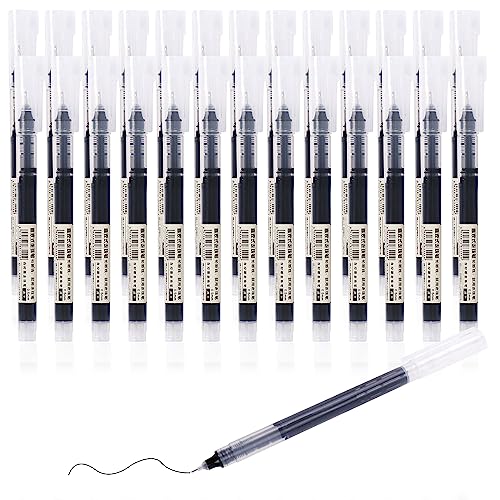 Chostky Rollerball Stifte, 26PCS flüssige Tinte Rollerball Stifte Schnelltrocknende Stifte Gel Tinte Rolling Kugelschreiber 0.5mm Schwarzer extra feiner Punkt Stift zum Schreiben von Journaling von Chostky