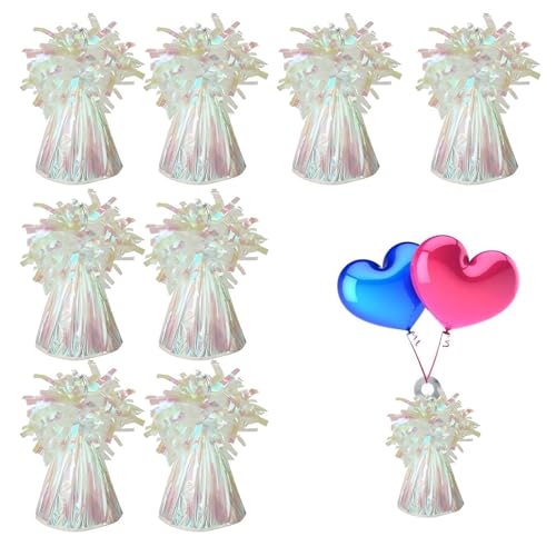 Chovbe Ballongewichte 8 Pack - 150g Irisierende Helium Ballongewichte, Gewichte für Luftballons für Geburtstage, Hochzeiten, Partys Chovbe Ballongewichte 8 Pack - 150g Irisierende Helium Ballongewichte, Gewichte für Luftballons für Geburtstage, Hochzeiten, Partys von Chovbe
