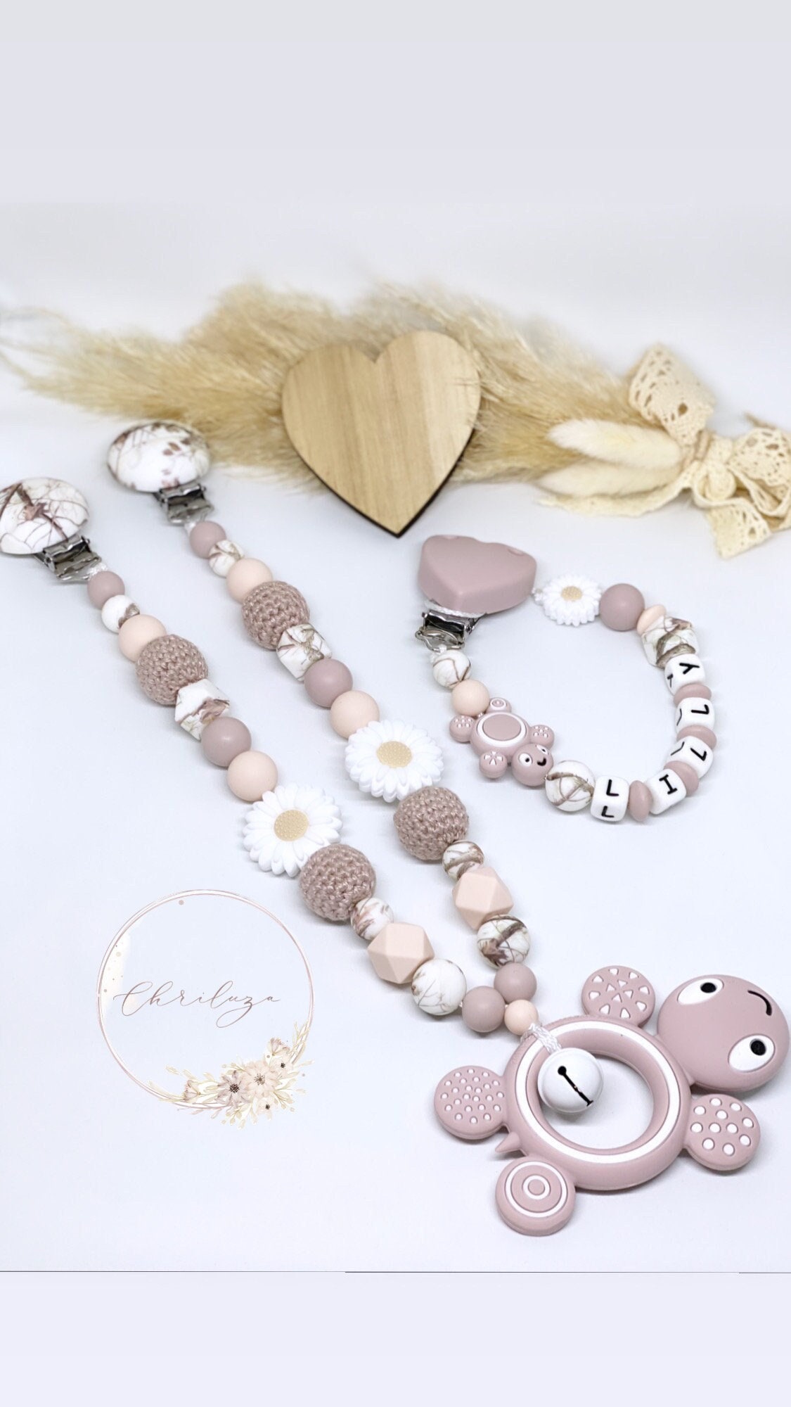 Schnullerkette Mit Namen Kinderwagenkette Set Mädchen Schildkröte Personalisiert Schnullerkette Mit Namen Kinderwagenkette Set Mädchen Schildkröte Personalisiert von ChriluzaShop
