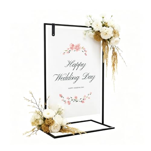 Chris.W Hochzeitsschild-Halter, verstellbarer "Welcome to Our Wedding Sign Stand with Leather Straps", Sitzdiagramm-Ständer, Staffelei-Ständer für Hochzeit, Geburtstag, Jahrestag, zur Präsentation Chris.W Hochzeitsschild-Halter, verstellbarer "Welcome to Our Wedding Sign Stand with Leather Straps", Sitzdiagramm-Ständer, Staffelei-Ständer für Hochzeit, Geburtstag, Jahrestag, zur Präsentation von Chris.W