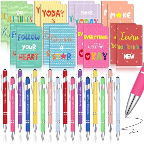 Chrisfall 16 Sets Inspirierende Geschenke Bunt Notizbuch Mini Lustig Motivierend Notizblöcke Inspirierende Taschennotizbuch Kugelschreiber Kawaii Kleine Tagebücher für Kollegen Büro Lehrer Weihnachten Chrisfall 16 Sets Inspirierende Geschenke Bunt Notizbuch Mini Lustig Motivierend Notizblöcke Inspirierende Taschennotizbuch Kugelschreiber Kawaii Kleine Tagebücher für Kollegen Büro Lehrer Weihnachten von Chrisfall