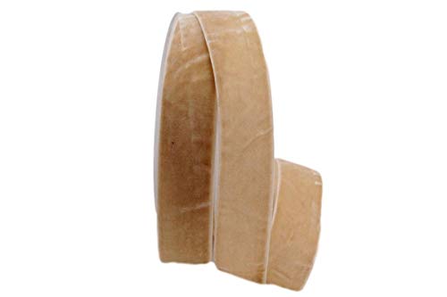 Christa-Bänder Samtband 25mm toffee/caramel ohne Draht Christa-Bänder Samtband 25mm toffee/caramel ohne Draht von Christa-Bänder