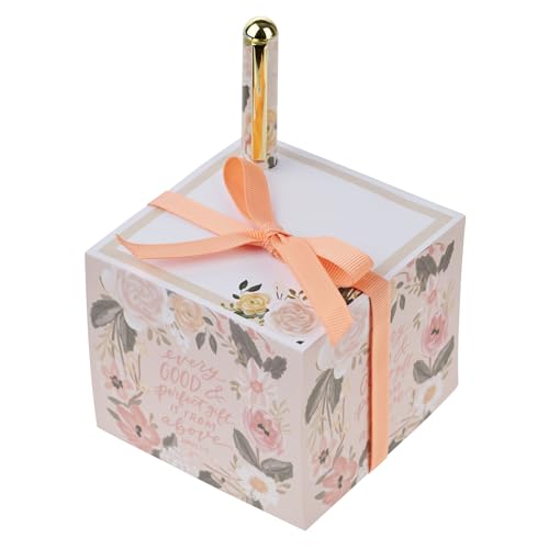 Christian Art Gifts Premium Inspiring Scripture Note Block Cube & Pen Set for Women: Every Good Gift Encouraging Bible Verse, 750 Sheets, Home & Office, White Paper & Cute Pink Multicolor Florals Christian Art Gifts Premium Inspiring Scripture Note Block Cube & Pen Set for Women: Every Good Gift Encouraging Bible Verse, 750 Sheets, Home & Office, White Paper & Cute Pink Multicolor Florals von Christian Art Gifts