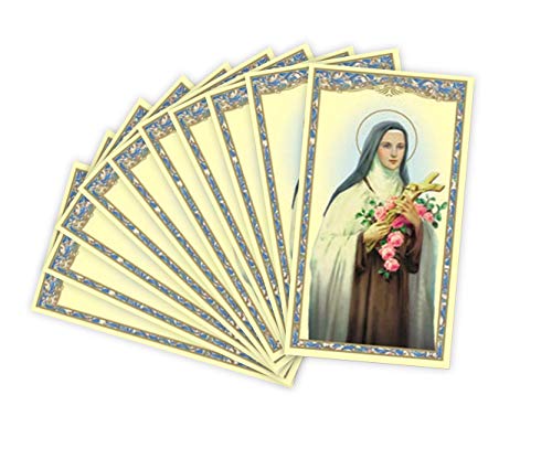 St. Therese Heilige Karte - St. Thérèse von Lisieux Cardstock Karte mit Gebet auf der Rückseite (10 Stück) von Christian Brands