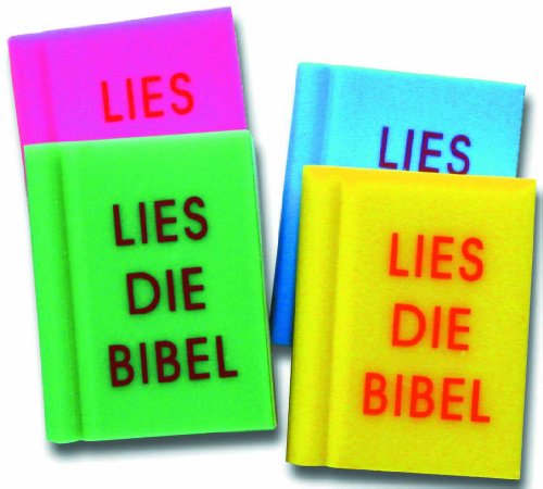 Radiergummi GRÜN "Bibel" in Buchform, 3 x 4 cm, Radiergummi GRÜN "Bibel" in Buchform, 3 x 4 cm, von Christliche Geschenkideen