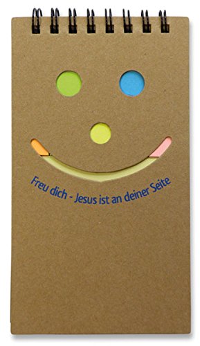 °°Notizzettel-Set, Notizblock + Haftstreifen "Freu dich - Jesus " °°Notizzettel-Set, Notizblock + Haftstreifen "Freu dich - Jesus " von Christliche Geschenkideen