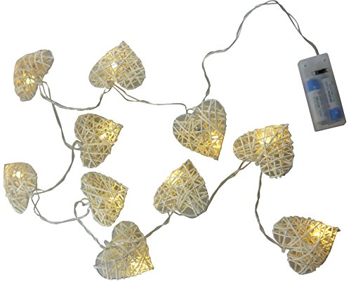 Christmas Concepts 10 Warm White LED Rattan Herz Lights - Weihnachten/Hochzeit/Home Decoration Christmas Concepts 10 Warm White LED Rattan Herz Lights - Weihnachten/Hochzeit/Home Decoration von Christmas Concepts