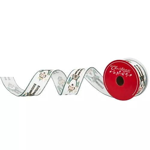 Nussknacker-Weihnachtsband, Grün, 2,5 cm x 9,2 m Nussknacker-Weihnachtsband, Grün, 2,5 cm x 9,2 m von Christmas Crafts