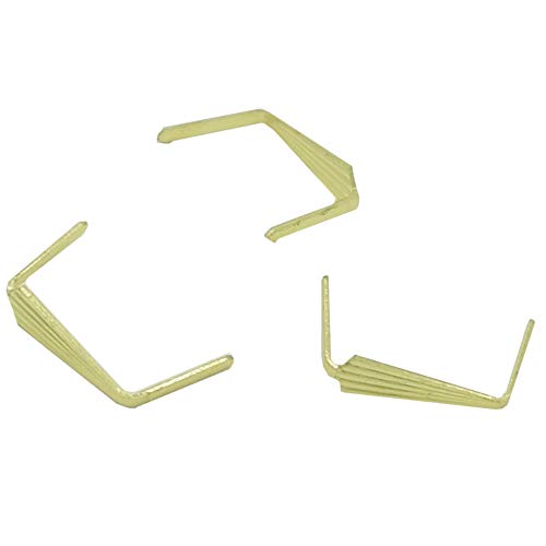 100x Kristall Verbinder Krawatte 12mm goldfarben Prismen Clip/Kristall Klammer/Bastelbedarf von Christoph Palme
