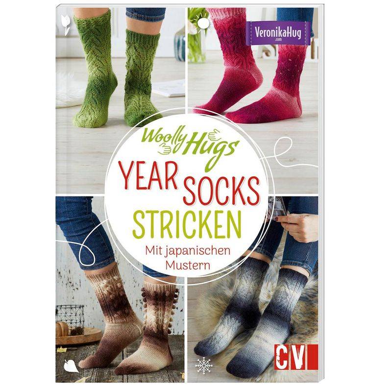 Woolly Hugs Year-Socks Stricken - Veronika Hug, Kartoniert (TB) von Christophorus-Verlag