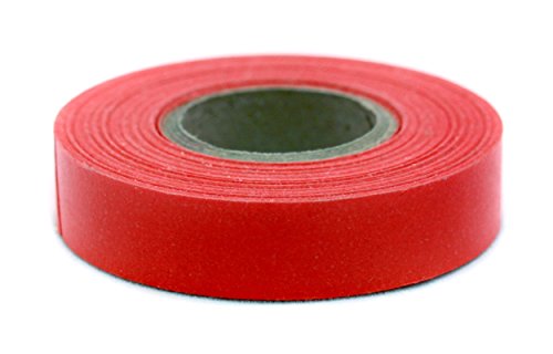ChromaLabel - Klebeband zur Kennzeichnung - farbig - 1,3 cm (1/2“) breit - 12,7 m (500“) lange Rolle - Rot von ChromaLabel
