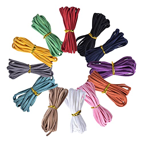 Chstarina 12 Stücke Lederschnur Lederband Faux Wildleder,Schnur Veloursleder Band Faden Lederbänder für Schlüsselhänger DIY Armband Halskette Schmuck Handwerk Chstarina 12 Stücke Lederschnur Lederband Faux Wildleder,Schnur Veloursleder Band Faden Lederbänder für Schlüsselhänger DIY Armband Halskette Schmuck Handwerk von Chstarina