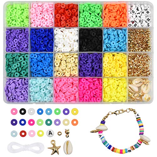 Chstarina 4000 Stück Polymer Clay Perlen Set, Schmuck Selber Machen Set, Perlen zum Auffädeln Kinder, Schmuckherstellung Werkzeuge Kit für DIY Armbänder Halskette Ohrring Craft - 20 Farben Chstarina 4000 Stück Polymer Clay Perlen Set, Schmuck Selber Machen Set, Perlen zum Auffädeln Kinder, Schmuckherstellung Werkzeuge Kit für DIY Armbänder Halskette Ohrring Craft - 20 Farben von Chstarina