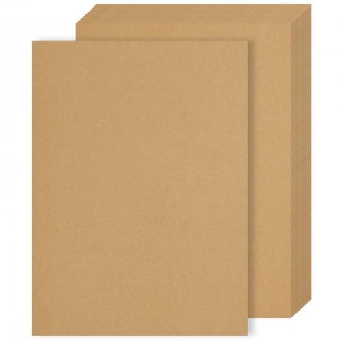 Chstarina 50 Blätter Kraftpapier, A4 Brauner Karton, 260 g/m² Dickes Braun Papier, Natürliches Papier, Extra Dicke Pappe, Perfekt zum Bemalen, Bedrucken, Basteln, DIY Karten Chstarina 50 Blätter Kraftpapier, A4 Brauner Karton, 260 g/m² Dickes Braun Papier, Natürliches Papier, Extra Dicke Pappe, Perfekt zum Bemalen, Bedrucken, Basteln, DIY Karten von Chstarina
