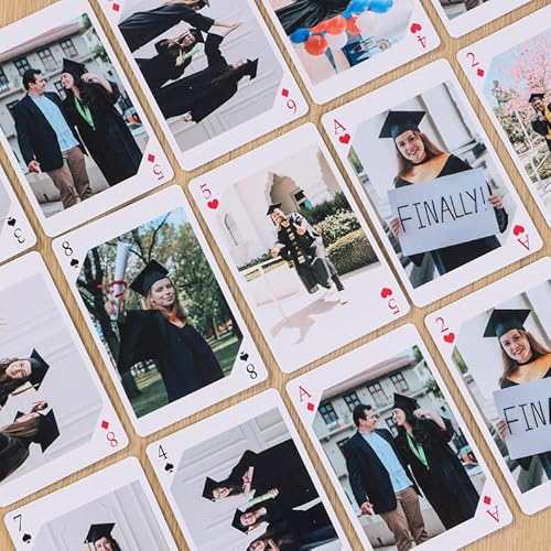 Individuelle College-Foto-Spielkarten – Personalisierte Abschlusskarte, Blankokarte mit Foto, individuelle Studentengeschenke, College-Geschenke Individuelle College-Foto-Spielkarten – Personalisierte Abschlusskarte, Blankokarte mit Foto, individuelle Studentengeschenke, College-Geschenke von Chu6an6d