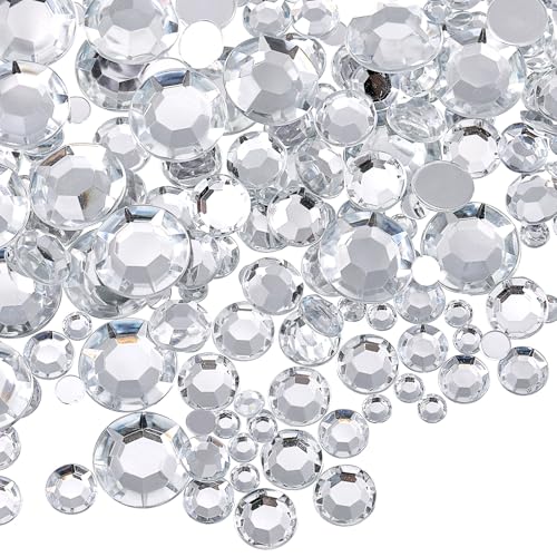 Chuangdi Runde Acryl-Strasssteine, runde Kristall-Edelsteine, flache Rückseite, 18 mm/12 mm/10 mm/6 mm, für Valentinstag, Hochzeit, Dekoration, DIY, Schmuckherstellung, Handwerk, 516 Stück (Silber) Chuangdi Runde Acryl-Strasssteine, runde Kristall-Edelsteine, flache Rückseite, 18 mm/12 mm/10 mm/6 mm, für Valentinstag, Hochzeit, Dekoration, DIY, Schmuckherstellung, Handwerk, 516 Stück (Silber) von Chuangdi
