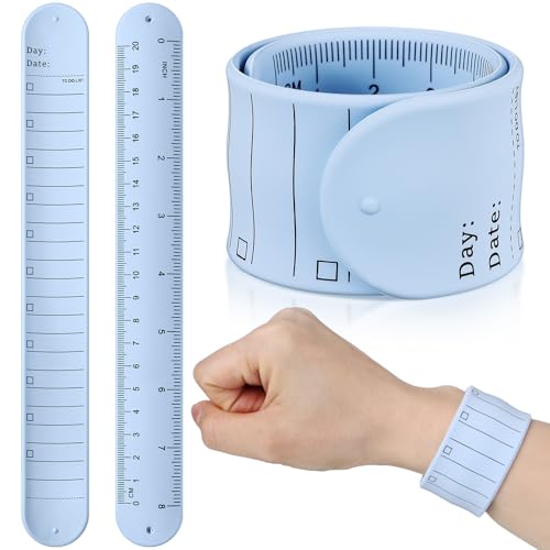 Chuangdi Silikon-Armband für Krankenschwestern, wiederverwendbar, tragbar, Notizblock, wasserdicht, To-Do-Liste, Memo-Armband, beschreibbar, löschbar, für Planer, Erinnerung, Hellblau, 2 Stück Chuangdi Silikon-Armband für Krankenschwestern, wiederverwendbar, tragbar, Notizblock, wasserdicht, To-Do-Liste, Memo-Armband, beschreibbar, löschbar, für Planer, Erinnerung, Hellblau, 2 Stück von Chuangdi