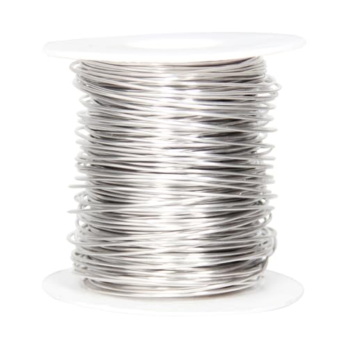 50 Meter Edelstahl Basteldraht, 20 Gauge 0.8mm Dicke Rostfreier Stahl Bildhauerei Draht, Armatur Draht für Bildhauerei, Biegsamer Metalldraht für die Herstellung von Puppen Skelett, DIY-Handwerk 50 Meter Edelstahl Basteldraht, 20 Gauge 0.8mm Dicke Rostfreier Stahl Bildhauerei Draht, Armatur Draht für Bildhauerei, Biegsamer Metalldraht für die Herstellung von Puppen Skelett, DIY-Handwerk von Chudeng