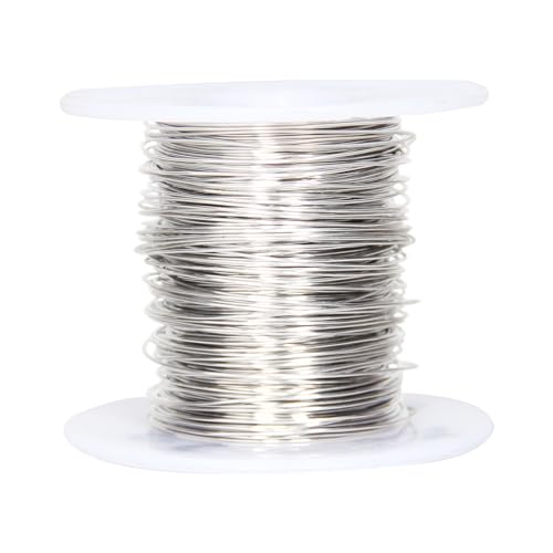 50 Meter Edelstahl Basteldraht, 28 Gauge 0.3mm Dicke Rostfreier Stahl Bildhauerei Draht, Armatur Draht für Bildhauerei, Biegsamer Metalldraht für die Herstellung von Puppen Skelett, DIY-Handwerk 50 Meter Edelstahl Basteldraht, 28 Gauge 0.3mm Dicke Rostfreier Stahl Bildhauerei Draht, Armatur Draht für Bildhauerei, Biegsamer Metalldraht für die Herstellung von Puppen Skelett, DIY-Handwerk von Chudeng