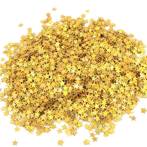 60g Stern Konfetti Gold, Sterne Glitzer Pailletten Stern Tisch Konfetti Klein Streudeko Glitzerndes Metallfolie Sterne für Hochzeit Party Dekoration Geschenk Deko Handwerk DIY Fensterdeko Einladung 60g Stern Konfetti Gold, Sterne Glitzer Pailletten Stern Tisch Konfetti Klein Streudeko Glitzerndes Metallfolie Sterne für Hochzeit Party Dekoration Geschenk Deko Handwerk DIY Fensterdeko Einladung von Chudian
