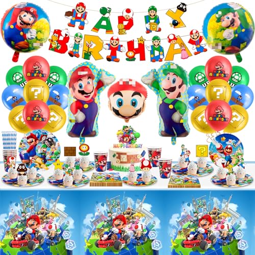 96Pcs Decoración Cumpleaños, Globos Cumpleaños, Mantel, Platos y Vasos para Cumpleaños, Happy Birthday Decoracion, Servilletas, Vajilla de Fiesta para 10 Niñas y Niños 96Pcs Decoración Cumpleaños, Globos Cumpleaños, Mantel, Platos y Vasos para Cumpleaños, Happy Birthday Decoracion, Servilletas, Vajilla de Fiesta para 10 Niñas y Niños von Chukua