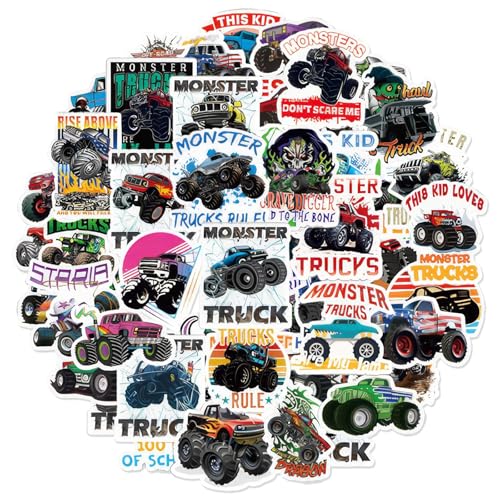 Monster StickeR Truck Kinder- 50Pcs Vinyl Car Aufkleber Kawaii Sticker Set, Wasserfest Geschwollen Sticker Deko,Auto Stickers Geschenk Mitgebsel Kindergeburtstag für Laptop Skateboard Scrapbook Bottle Monster StickeR Truck Kinder- 50Pcs Vinyl Car Aufkleber Kawaii Sticker Set, Wasserfest Geschwollen Sticker Deko,Auto Stickers Geschenk Mitgebsel Kindergeburtstag für Laptop Skateboard Scrapbook Bottle von Chukua