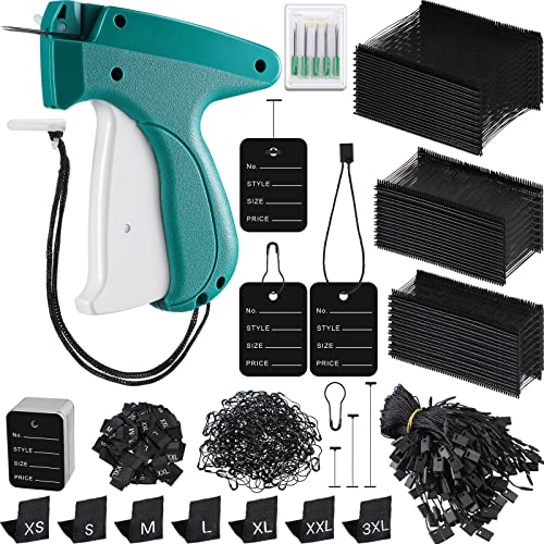 3576 Stück Etikettierpistole, Kleideranhänger-Set mit Nadeln, Standard-Kunststoff-Widerhaken, Hängeetiketten, Kürbis-Sicherheitsnadeln, Einzelhandelspreisschilder, Größenetiketten für Geschäft, Lager 3576 Stück Etikettierpistole, Kleideranhänger-Set mit Nadeln, Standard-Kunststoff-Widerhaken, Hängeetiketten, Kürbis-Sicherheitsnadeln, Einzelhandelspreisschilder, Größenetiketten für Geschäft, Lager von Chumia